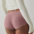 thumbnail image 3 of Cute Micro Pajamas Shorts for Women Low Rise Side Slit Pj Bottoms (Pink S), 3 of 5