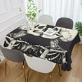 thumbnail image 5 of JSTEL Skull Valentine Table Cloth Square 60 x 60 Inch Tablecloth Anti Wrinkle Table Cover for Dining Kitchen Parties, 5 of 6