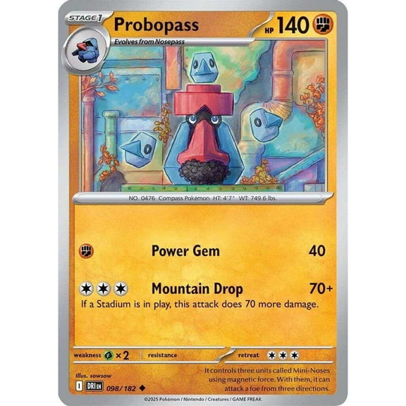 Pokemon Destined Rivals Uncommon Probopass #98