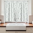 thumbnail image 2 of Ambesonne Snowflake Kitchen Curtains, Winter Motif Doodle, 55"x45", Pale Grey White, 2 of 3