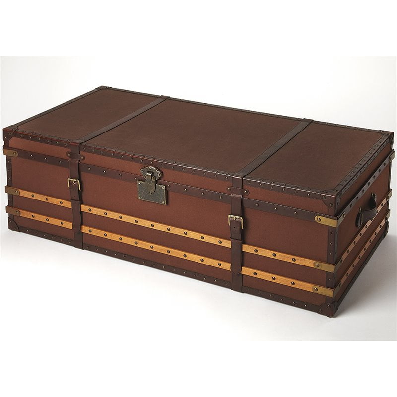 Butler Specialty Leather Trunk Coffee, Leather Trunk Coffee Table