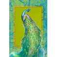 thumbnail image 2 of Hakimipour, Tiffany 17x24 White Modern Wood Framed Museum Art Print Titled - Peacock Daze I, 2 of 4