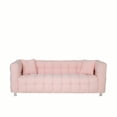 thumbnail image 5 of 80" Teddy Couch Sofa with  Fluffy Waves Design,Cut Cozy Sofa with 2 Throw Pillows,Elegant Three-Seater Couch Sofa for  Living Room Office Apartment,Pink, 5 of 9