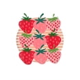 thumbnail image 2 of Women's Playful Pink Strawberry Graphic Tee - Comfy Polyester Blend, Casual Round Neck Short Sleeve T-Shirt with Stretch, Perfect for Summer, 2 of 6