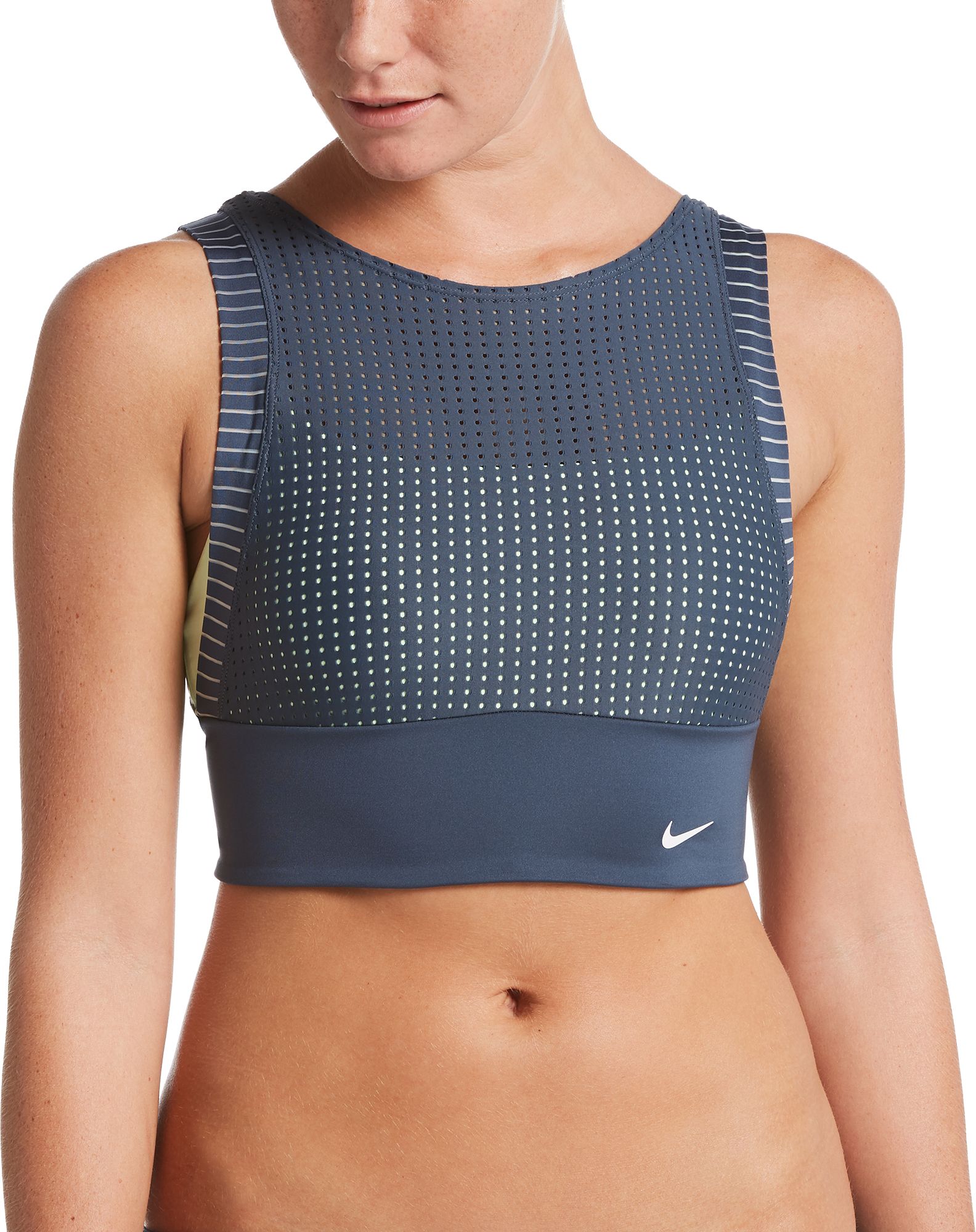 nike sport mesh layered midkini