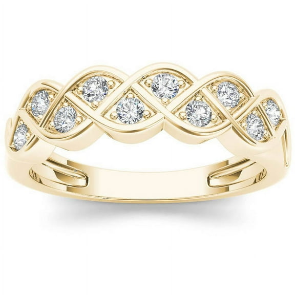 1/4 Carat T.W. Diamond 10kt Yellow Gold Fashion Ring
