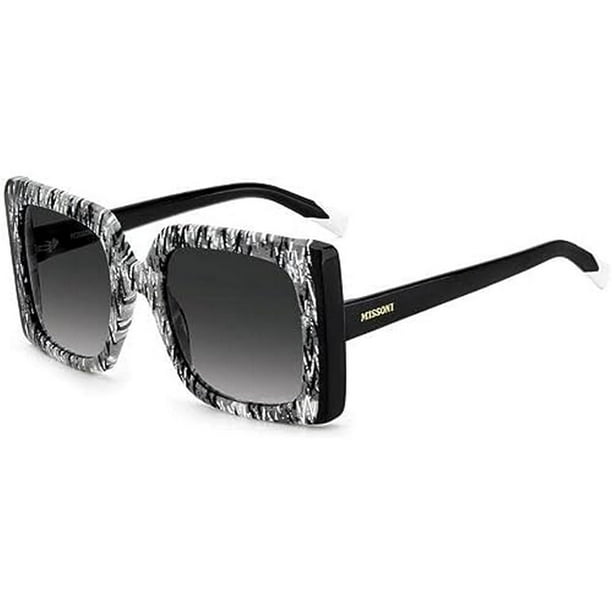Gafas de sol Missoni MIS 0089/S 1EI con estampado negro gris para mujer
