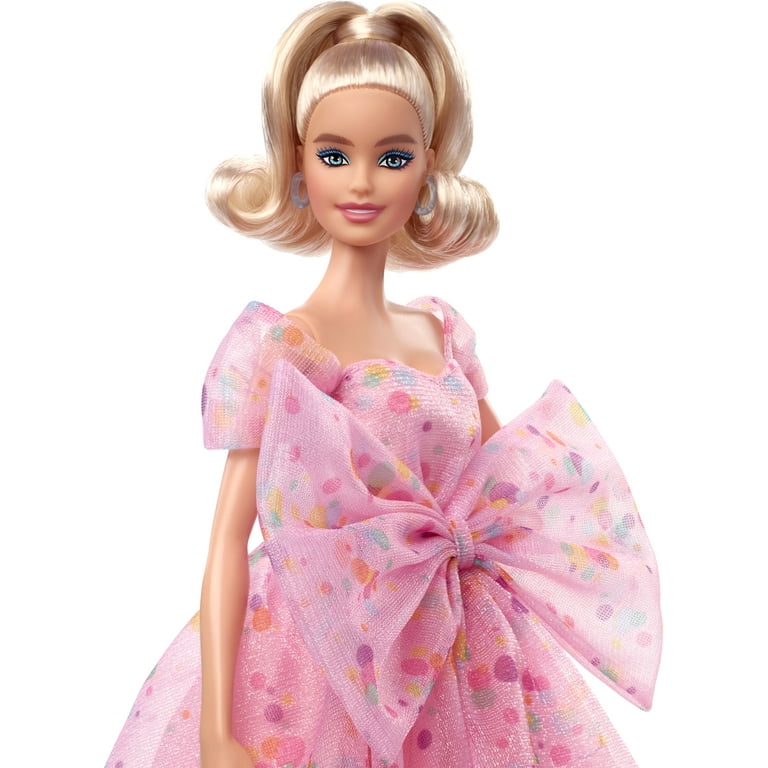 Barbie Signature Birthday Wishes Collectible Doll in Lilac Dress with  Giftable Packaging 