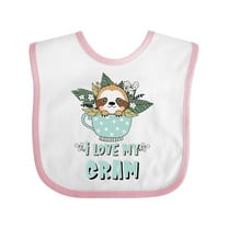 Inktastic Teacup Raccoon I Love My Gram Boys or Girls Baby Bib