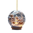 thumbnail image 2 of Christmas Snowman Globe Ornament Hanging Christmas Hanging Unique Style Snow Decoration Unique Design Christmas Style Hanging Hangs Easy To Use, 2 of 5