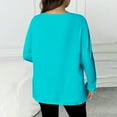 thumbnail image 6 of hotojiny Womens Plus Size Tops Casual Long Sleeve V Neck Comfy T Shirts Lounge Baggy Lightweight Soft Blouse, 6 of 7