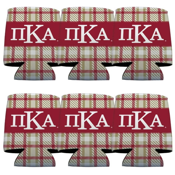 Pi Kappa Alpha Drink Sleeves, 12 Count, Plaid
