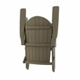 thumbnail image 2 of WestinTrends Tuscany 2-Piece HIPS Outdoor Folding Adirondack Seashell Chair With Folding Ottoman, Taupe, 2 of 11