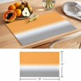 thumbnail image 6 of Orange and Grey Ombre Placemats Set of 4 Gradient Gradual Color Place Mats Table Mats Kitchen Dining Home Outdoor Party Table Decoration, 6 of 9