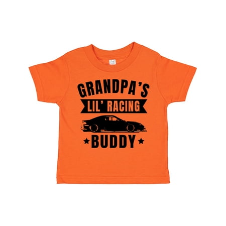

Inktastic Grandpas Lil Racing Buddy Gift Toddler Boy or Toddler Girl T-Shirt