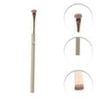 thumbnail image 3 of Unique Bargains 1 Pc Durable Eyeshadow Brush Small Light Coffee Color Nylon Hair Aluminum Tube Plastic Handle, 3 of 5