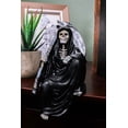thumbnail image 3 of Death On The Shelf Gothic Grim Reaper With Scythe Sitting Shelf Sitter Figurine, 3 of 6