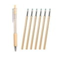 thumbnail image 1 of 1pc Refillable & Retractable Gel Ink Pens 0.5mm Black Ink Gel Pen with 6 Ink Refills for Office School Students Adults, 1 of 8