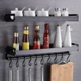 thumbnail image 1 of Leaveforme Kitchen Wall Storage Rack Spice Bottle Jar Utensil Shelf Hooks Hanger Organizer, 1 of 1