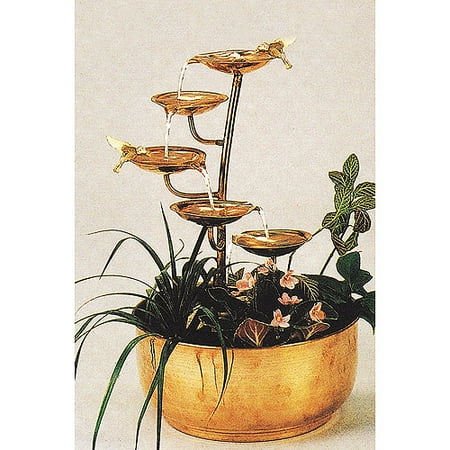 - Copper Five-Leaf Tabletop Fountain