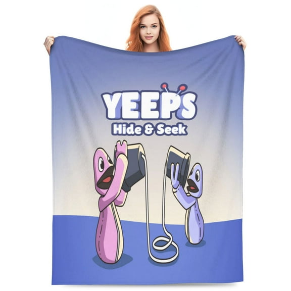 Yeep-s Hide and See Blankets Lightweight Throw Blanket Soft Fleece Blanket Birthday Sofa Bedding Blanket For All Season 40"x30"