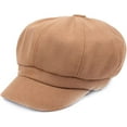 thumbnail image 2 of CoCopeaunts Women Beret Newsboy Cap Winter Spring Solid Color Octagonal Cap Vintage Casual Eight Panel Baker Boy Hat, 2 of 8