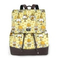 thumbnail image 1 of Easygdp Garden Honeybee Gnomes Mochila de Cuero para Mujeres, Bolso de Hombro, Bolsos de Mano de Moda para Trabajo y Viajes, 1 of 4