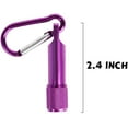 thumbnail image 4 of HTOOQ Mini LED Flashlight Keychains Portable Flashlight Keyring Carabiner Toys Bulk for Kids Party Favors Camping Hiking 15 Pcs - -, 4 of 5