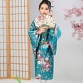 thumbnail image 2 of EnJoCho Japanese Traditional Dress Kimono Robe for Kids Girls Yukata Kimono Anime Robe Kids Baby Girls Dresses Outfits New Year Dress Up Kimono Robe Japanese Traditional, 2 of 4