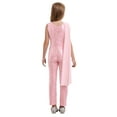 thumbnail image 2 of Aislor Combinaison une Pièce Sans Manches à Sequins pour Filles, Col en V, pour Mariage, Fête, Bal, Rose 10, 2 of 5