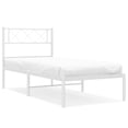 thumbnail image 2 of Casafoyer Metal Bed Frame with Headboard White 39.4"x74.8" Twin, 2 of 2