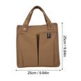 thumbnail image 3 of Lunch Box for Women Spring and Summer Canvas Solid Color Stitching Handbag Student Lunch Box Bag Bento Handbag Multi Pocket Practical Canvas Bag, Kitchen Essentials Clearance Sale, 3 of 8