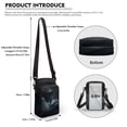 thumbnail image 6 of HELLHERO Black Cat Pattern Shoulder Purse Adjustable Strap Polyester Men, Women 4.33x1.97x7.09 for Outdoor Daily Use, 6 of 7