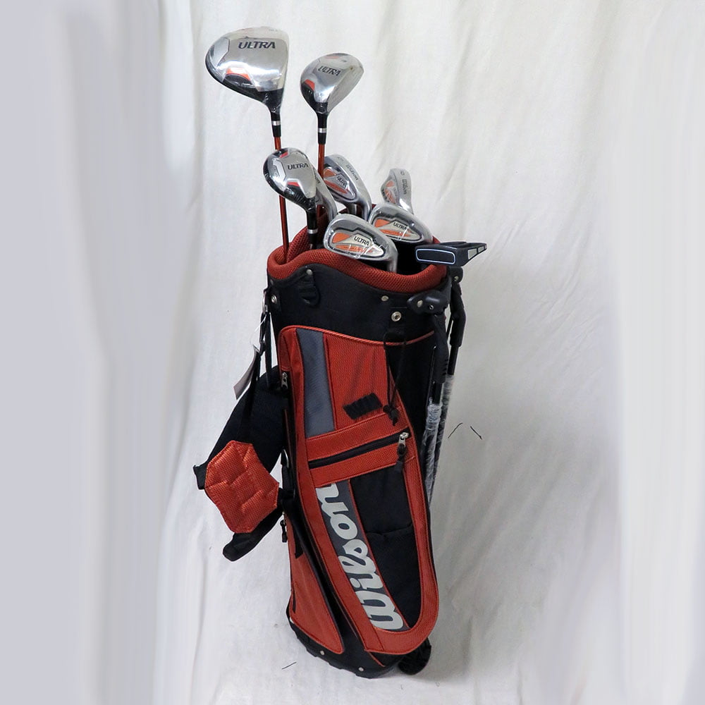 Vernederen afbreken Nuchter NEW Wilson Ultra Complete Golf Set w/ Driver Wood Hybrid Irons Putter & Bag  - Walmart.com