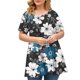 thumbnail image 1 of Fiudx Camisetas para Mujer Camiseta de Talla Grande para Mujer, Manga Corta, Básica, Estampada, Informal, con Cuello Redondo, Dobladillo Ancho, Camisa Grande, 1 of 4