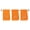 Orange, variant on Customized Gift - Terry Cotton Hand Towel for Bathroom and Kitchen - Personalized Gift - 16 x 27 inches - 3-Pack - Orange Color Towel - Silver Script Initial M