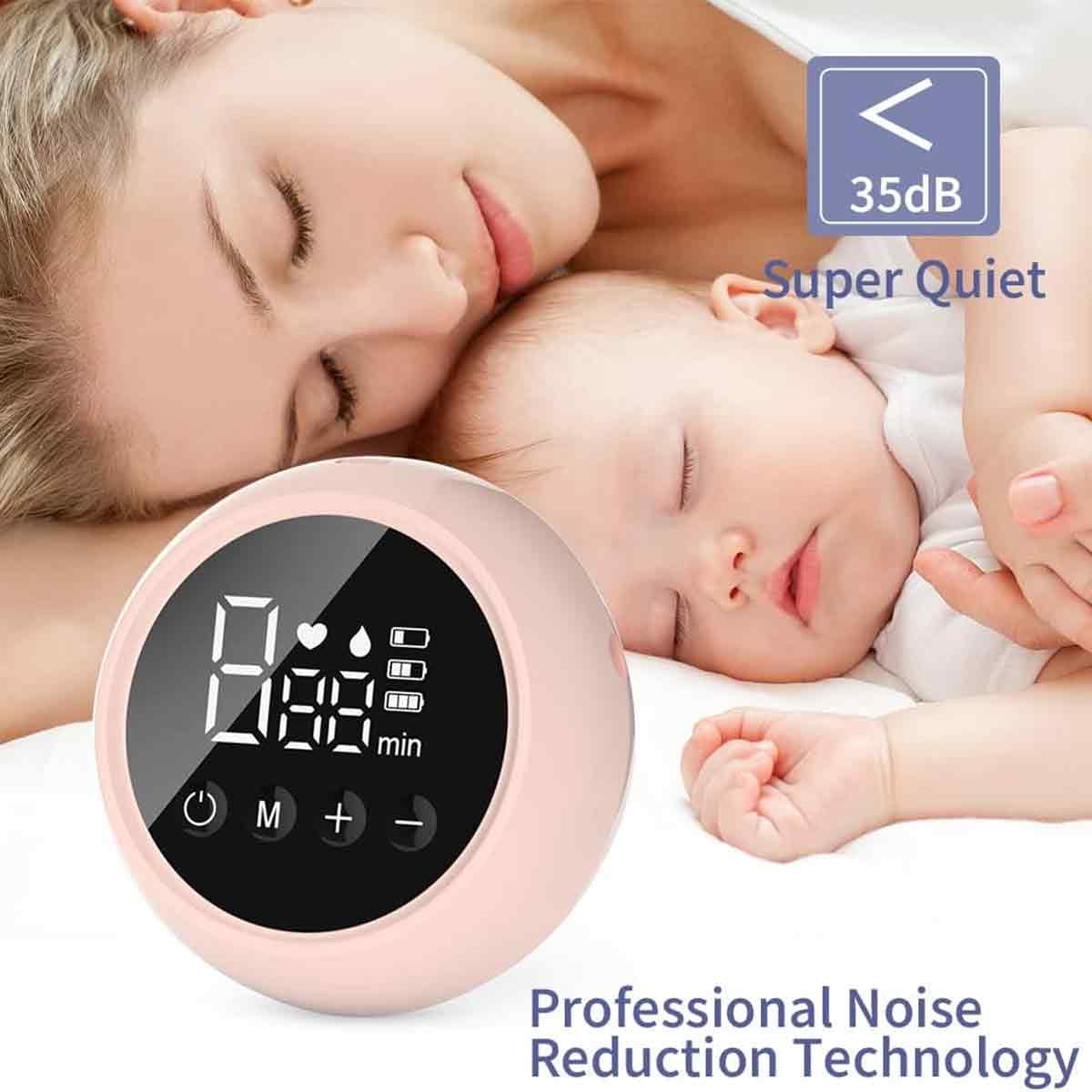 Smart Nursing Assistant: Double Breast Pump With LCD Display, Rechargeable Via USB, Anti-Backflow Design For Safe And Efficient Pumping