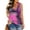 A327-Purple Tie Dye, variant on CASSIE LIZ Women's Plus Size Tank Tops V Neck Sleeveless Camisole Casual Shirts Loose Fit Tee Spring Summer Tunics Tie Dye/ Solid/ Floral ( XL-5XL )