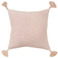 thumbnail image 5 of Rizzy Pillow Knife Edged Woven Pillow Blush 12"x12"x2", 5 of 5