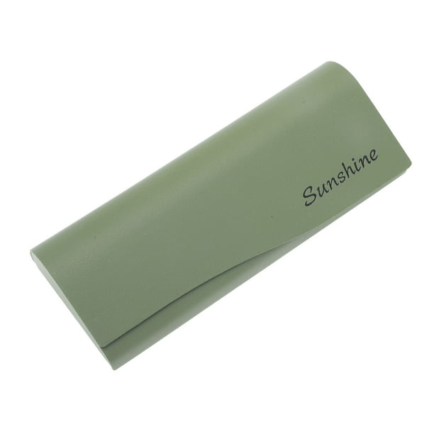 Estuche para gafas portátil Unique Bargains 1 Pc 6.3"x2.36"x1.3" Verde militar