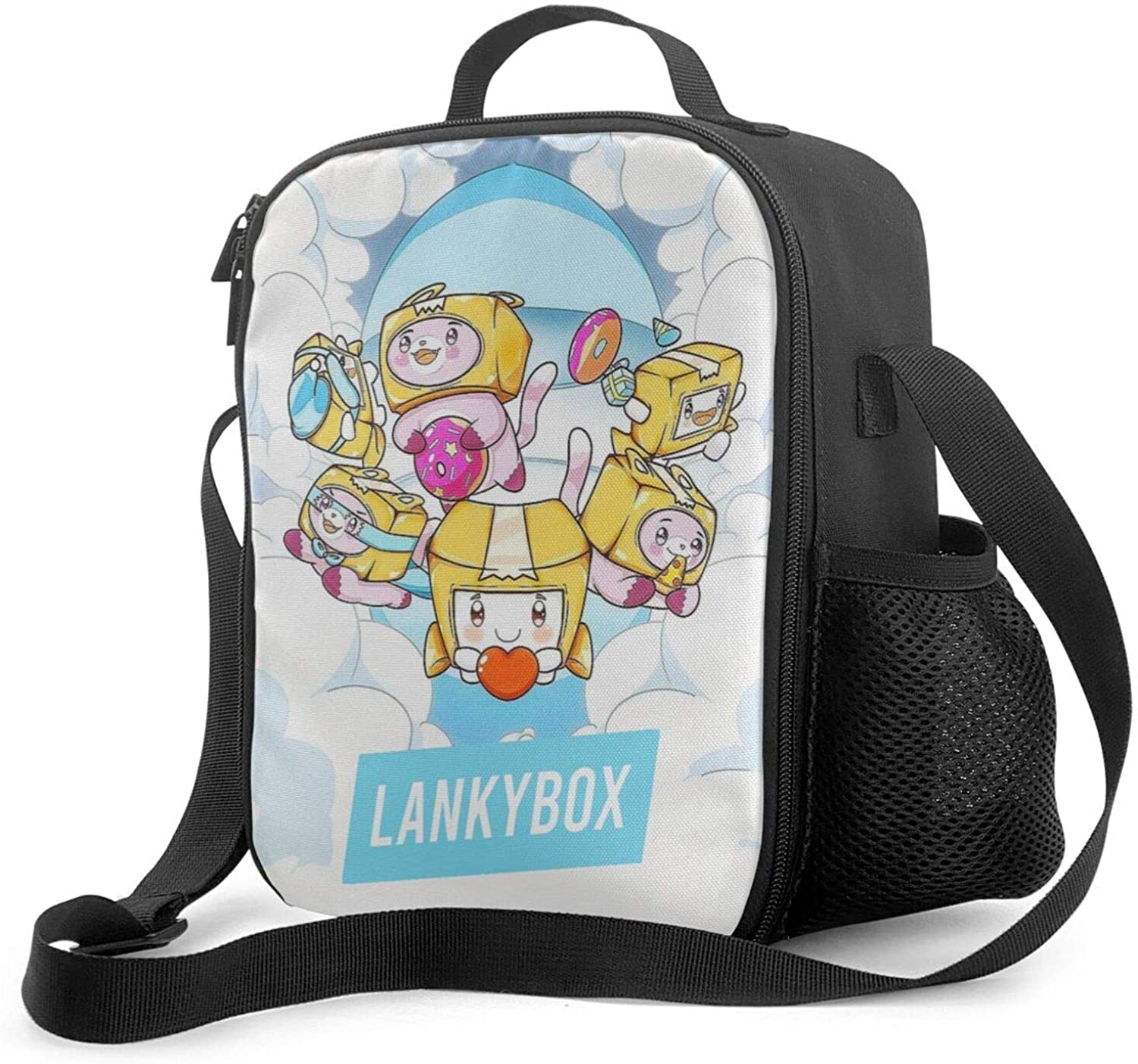 LankyboxSchool Reusable Lunch Bag LankyBox Lunch Box With Zipper For Child Kids Youth Water