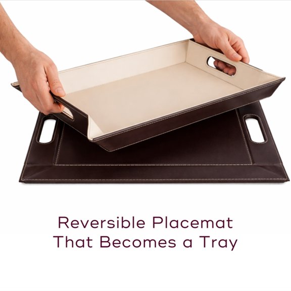 Freeform PLACEsMAT™ 2-in-1 Placemat & Serving Tray with Handles, Reversible, Heat Resistant, Non-Slip