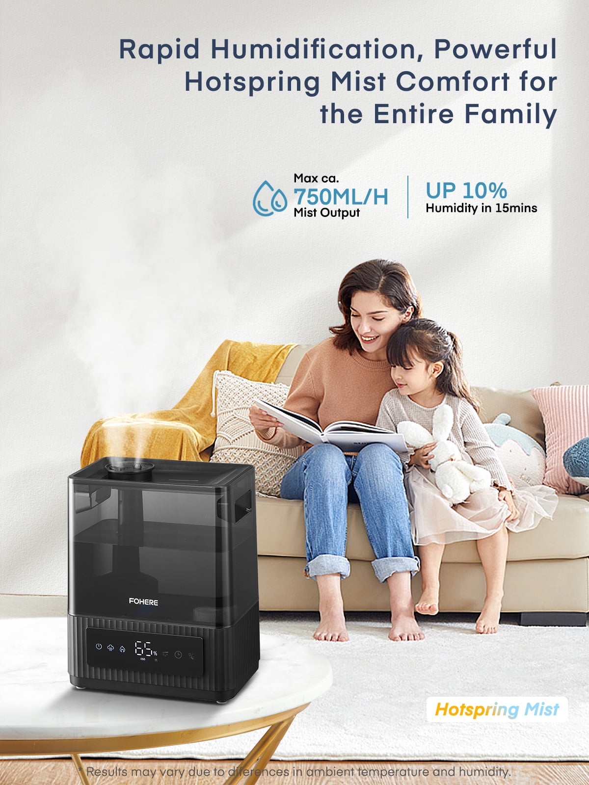 6L Warm Cool Mist Humidifier for Home, Top Fill Ultrasonic Quiet Humidifiers for Plants Baby Kids, Oil Diffuser, Sleep Mode, 12H Timer, Night Light