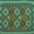 thumbnail image 1 of Ahgly Company Indoor Square Oriental Turquoise Blue Traditional Area Rugs, 3' Square, 1 of 4