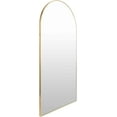 thumbnail image 6 of Mark&Day Full Length Mirror, Vannesa Modern Gold Arched Crowned Top Standing Leaning Vanity Wall Mirrors for Bedroom Living Room or Bathroom, Brushed Aluminum Frame Large Floor Mirror (65" H x 22" W), 6 of 8