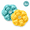 blue and yellow, variant on 2-Pack Food-Grade Silicone Steamed Cake Mold Set, Smooth Release Dessert Cups, Flexible Baking Molds for Rice Cakes, Puddings, Muffins, Snacks and Homemade Treats