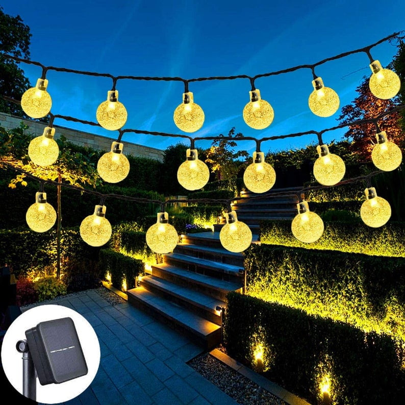 Epicgadget Solar Ball String Light, 60 LED Solar Globe String Lights