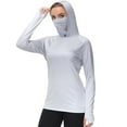 thumbnail image 5 of Bassdash FS23W Women's UPF 50+ Fishing Hoodie Shirt With Face Mask Thumb Holes, 5 of 8