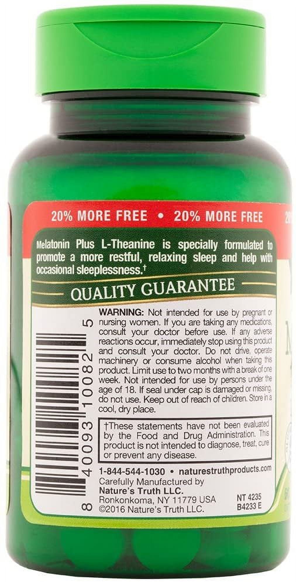 Nature's Truth Maximum Strength Melatonin 10 mg Tablets 72 ea (Pack of 2)