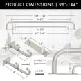 thumbnail image 2 of MERIVILLE 1" Double Wraparound Curtain Rod Set, Adjustable 96-144 Inches, Blackout Design, Pewter, 2 of 5